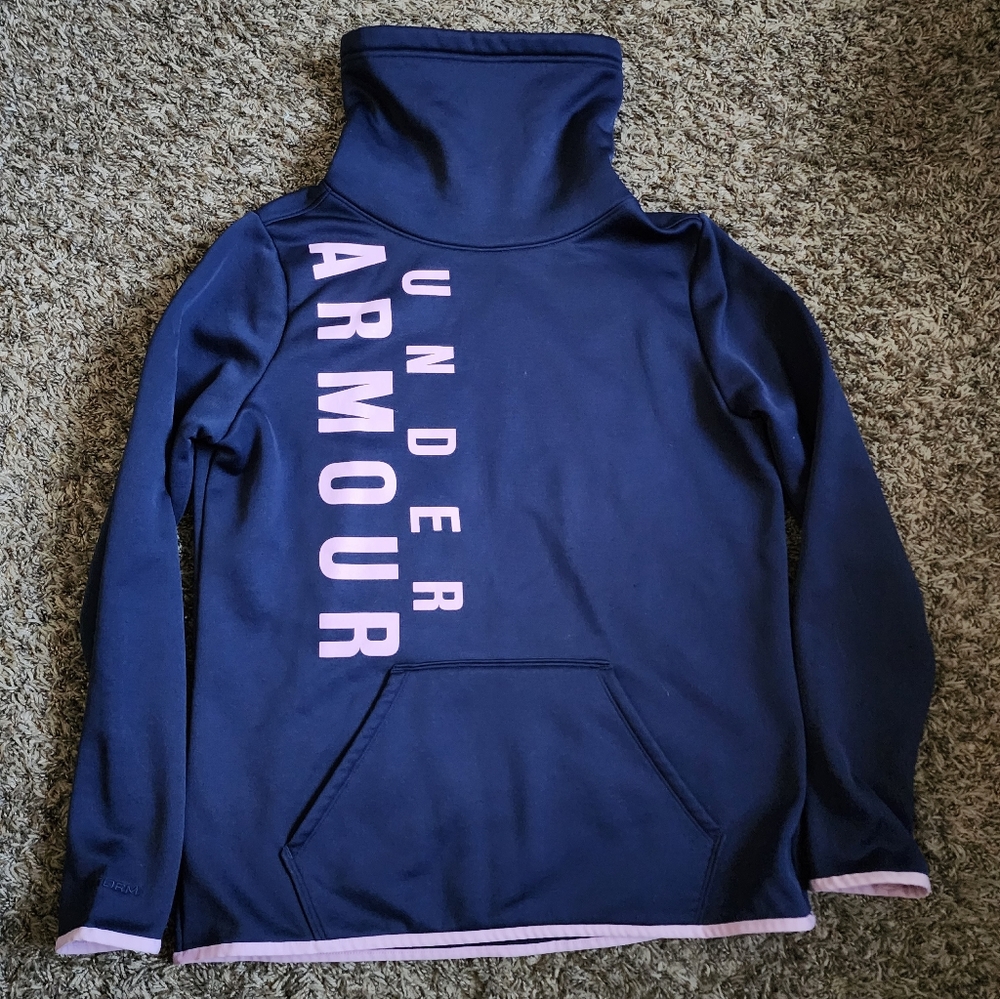 Under Armour Storm Navy Turtleneck Pullover Sweater M